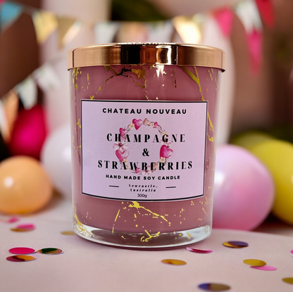 Champagne & Strawberries Candle - 300g