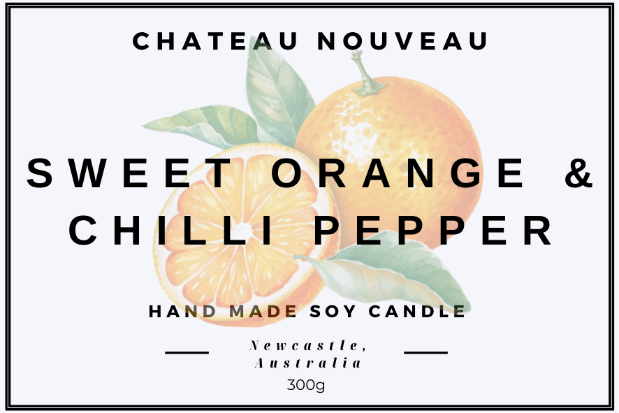 Sweet Orange & Chilli Pepper Candle - 300g