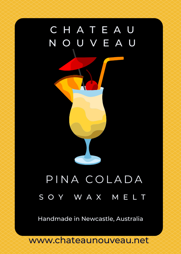 Pina Colada-Clam Shell-Chatesu Nouveau-Soy Wax-Handmade