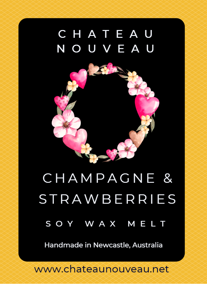 Champagne & Strawberries-Clamshell-75g-Chateau Nouveau