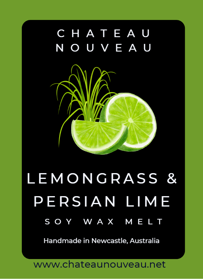 Lemongrass & Persian Lime-Clam Shell-Chateau Nouveau-Soy Wax