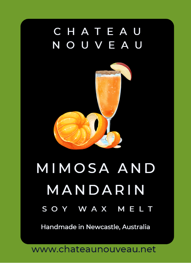 Mimosa & Mandarin-Clam Shell-Chateau Nouveau-Soy Wax