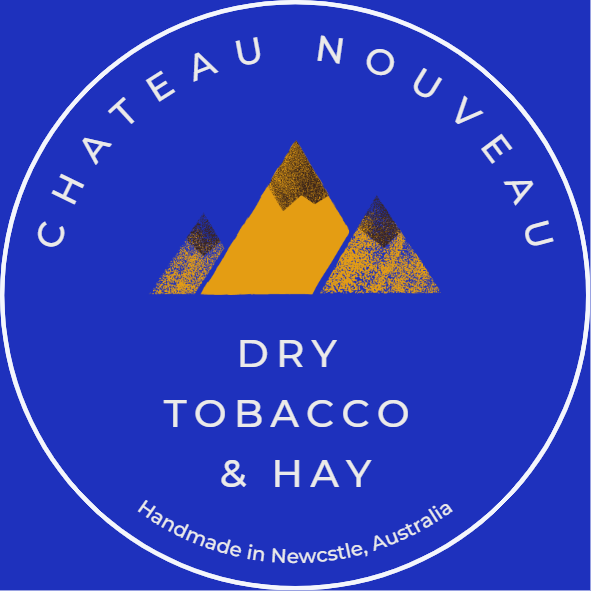 the logo for dry tobacco and hay