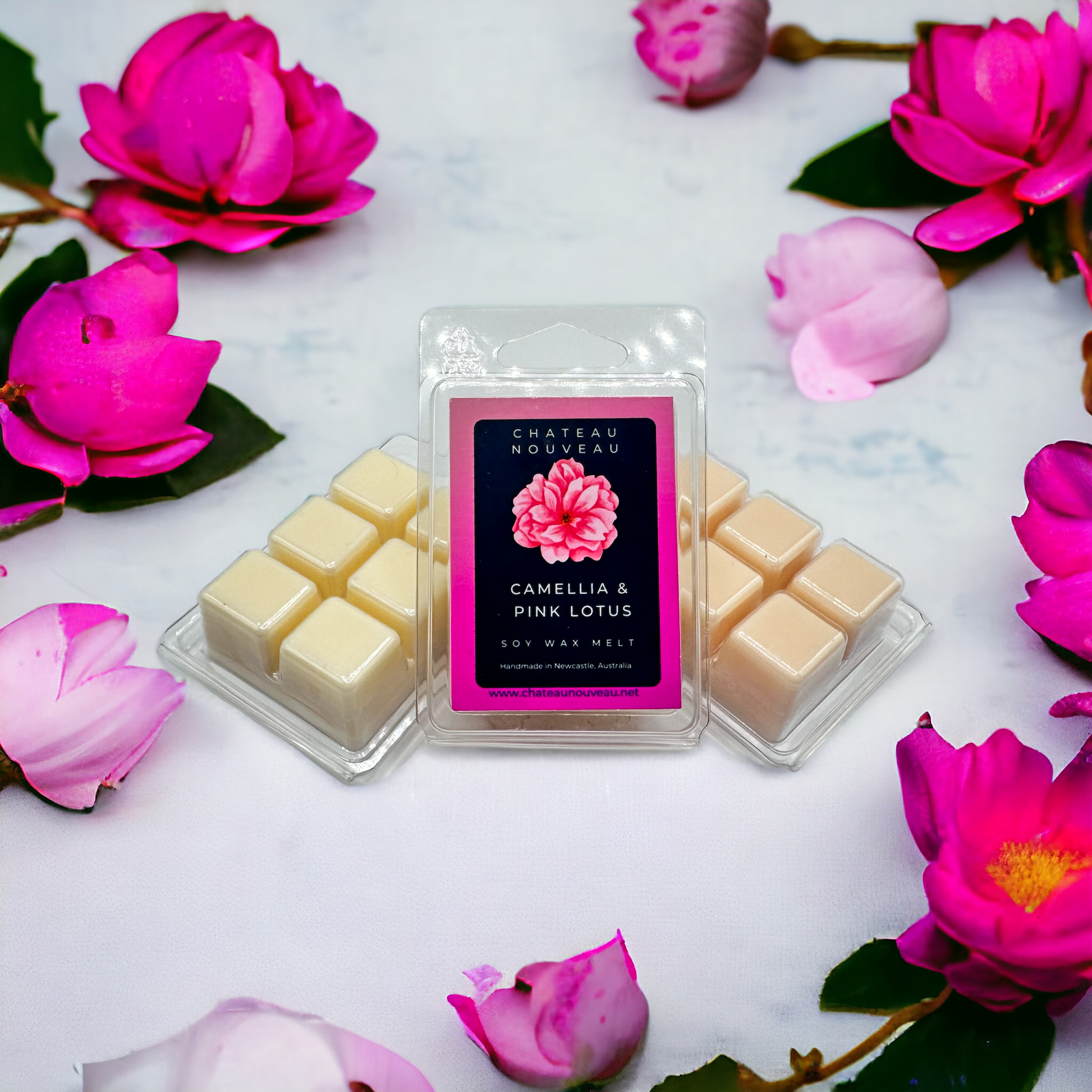 Camellia & Pink Lotus-Clam Shell-75g-Chateau Nouveau