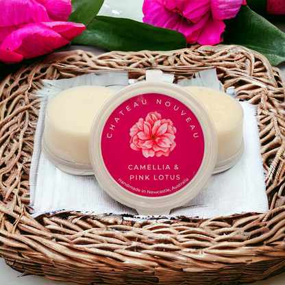 Camellia & Pink Lotus-Shot Pot-35g-Chateau Nouveau-Soy Wax